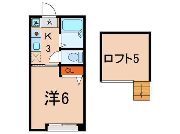 チェレステ二子の物件間取画像